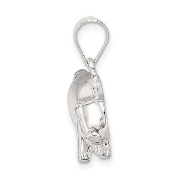 925 Sterling Silver Farm Animal Pig Piglet Necklace Charm Pendant - Picture 2 of 4